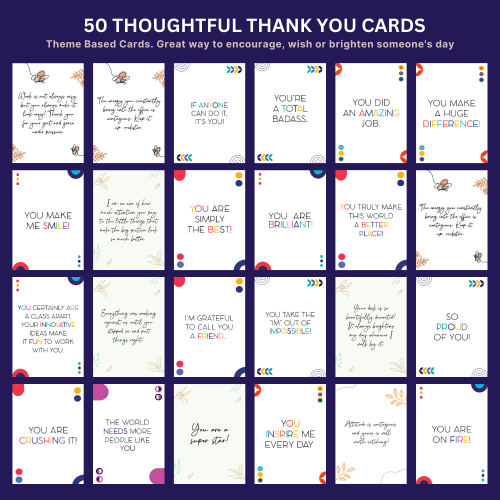 50 Appreciation & Thank You Cards | Show Heartfelt Gratitude