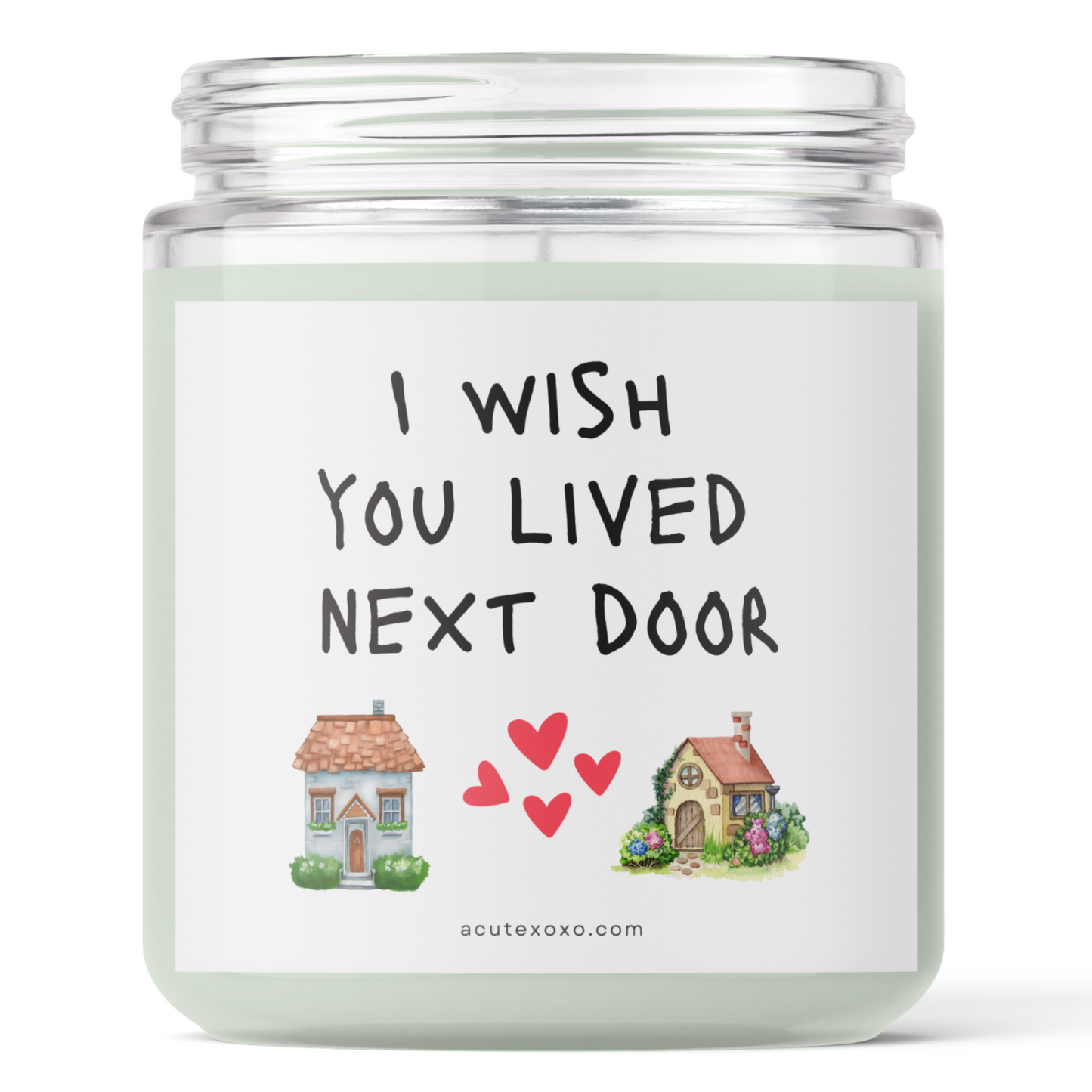 I wish you lived next door Soy Wax Candle | Lavender Scented | 60 Hours Burn Time