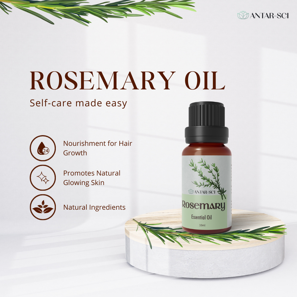 Rosemary Essential Oil for Self Care Aromatherapy | 100% Pure Natural