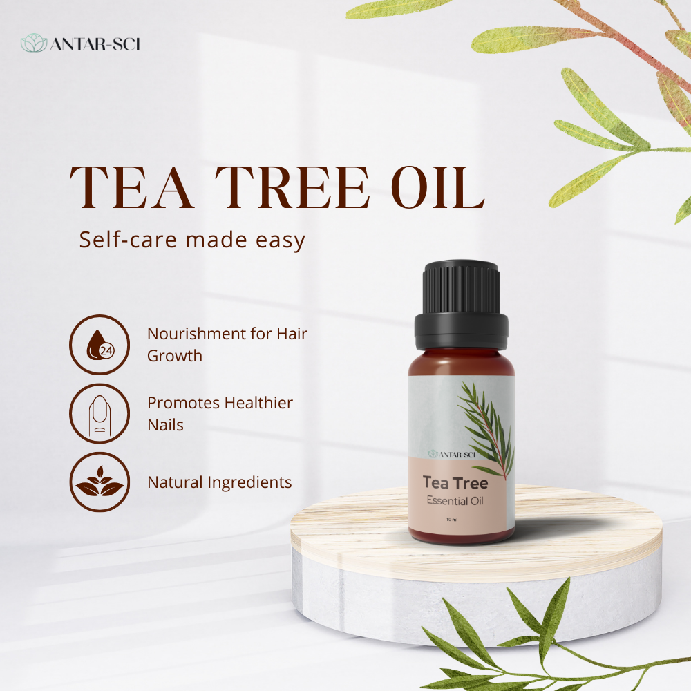 Tea Tree Essential Oil for Self Care Aromatherapy | 100% Pure Natural