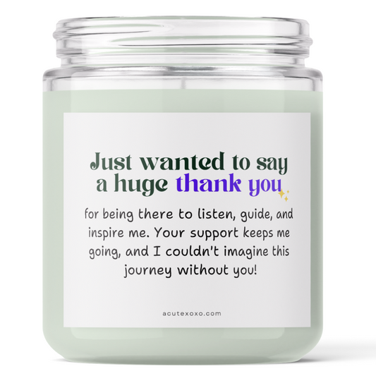 Thank You & Appreciation Soy Candle | Lavender Scented