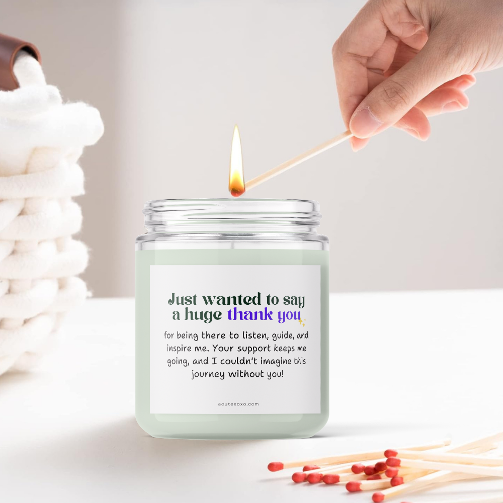 Thank You & Appreciation Soy Candle | Lavender Scented